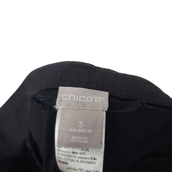 Chico's Black Pants 16 - Picture 6 of 8